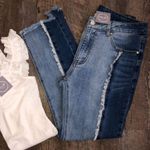 Shop Above All Two Tone Fray Jeans Photo 2