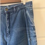 90s Vintage Brittania sz 16 Women Wide Barrell Balloon High Rise Dark Denim Jean Blue Photo 3
