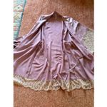 Flora Nikrooz  Pink Satin Lace Robe Kimono Size XS Photo 4