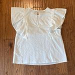A New Day  white ruffled sleeve popover top small Photo 7