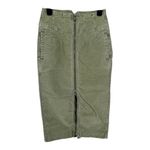 Free People  We The Free I Want It All Corduroy Midi Skirt Moss Green size 25 NWT Photo 2