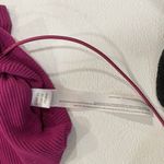 Free People Intimately Fuchsia Lace-Up Ribbed Crop Top XS Photo 3