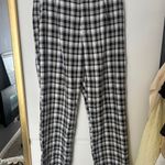 Black Crop Top and Plaid Pants Size 28 Photo 2