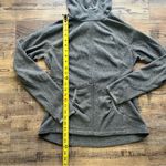 The North Face Womens Grey Full Zip Hooded Fleece Jacket Outdoor Pockets size Medium Photo 3