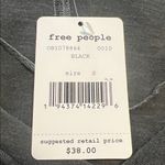 We The Free Free People Women's Gray V-Neck Oversized Top Small Photo 4