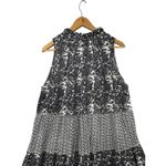 Chelsea Theodore Tiered Floral Print Ruffle Neck Sleeveless Midi Dress Womens XL Black Size L Photo 5