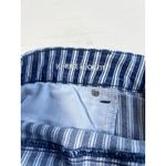 American Eagle  Hi-Rise Shortie Woman’s‎ 16 Blue White Striped Denim Shorts Photo 2