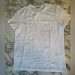 Madewell NWT Cotton Perfect Crewneck White TShirt Sz XXS Faint Make Up Photo 3