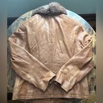 Marvin Richards | women’s leather & rabbit fur jacket. Size: XL Photo 7