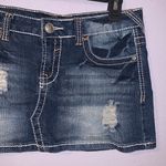 Amethyst Jeans Amethyst mini micro distressed jean skirt Photo 2