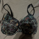 Victoria's Secret  Black Floral Bra Photo 0