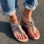 Bamboo Clear Rhinestone Sandals Photo 0