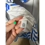 Tibi  Women's Blue White Floral Cotton Classic Chic Wrap Mini Dress Size 6 Photo 5