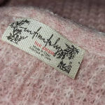 Free People Intimately Womens Pink Wool Blend Oversized V Neck Sweater XS Small Photo 3