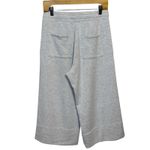Quince  SuperSoft Fleece Wide Leg Pant Size M Gray Crop Lounge Comfy Athleisure Photo 3