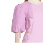 Veronica Beard  Purple Sheath Mini Dress with Puff Sleeves Size 6 NWT Photo 5