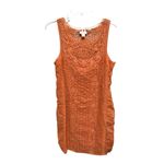 Sundance  Amira Lace Crochet Orange Sundress size M 100% Cotton Knit Lined Photo 1