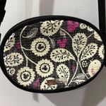 Disney Park Vera Bradley Birds and Flowers Sequined Cross Body Bag Small Black D Photo 1