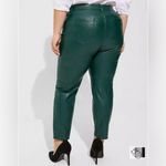 Torrid Faux Leather Skinny Pants – Dark Green – Size 18 – EUC Photo 1