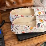 Toms Belmont Holiday Cats Shoes All over print Light gray size 8.5 Christmas Photo 6