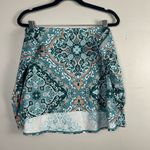 Jantzen  Surplice Maillot One-Piece Swimsuit Blue Medallion and Skirt Size 24W Photo 13