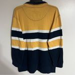 Adrienne Vittadini Women’s  Oversized Yellow Blue & White Hoodie Size Medium Photo 9