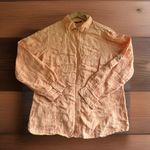 Autograph Shirt Womens Size XL Linen Boho Lagen Peasant Cottage Colorful Top Blue Photo 0