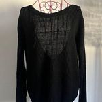 Elegant Black Knit Sweater Size M Photo 0