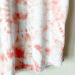 Ellen Tracy  Coral Tie Dye Scoop Neck Tee Shirt Women’s L Photo 2