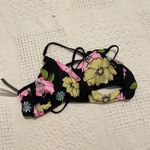 VS Pink S/M wrap criss cross high waist floral bikini set SW2 2847 Black Photo 2