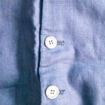 Ralph Lauren  Black Label Vintage Blue Linen Blazer Jacket Womens 8 Photo 3