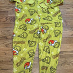 The Grinch Dr‎ Seuss Christmas One Piece Pajamas Zip Up Size Large Unisex Photo 0
