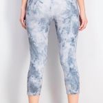 Gottex high waist side pocket gray tie dye leggings size S small Photo 1