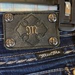 Miss Me Dark Wash Bling Easy Boot Jeans Size 27Wx31L Photo 4