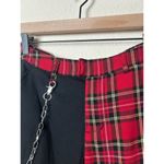 Hot Topic Women's Size Small Pants Plaid Colorblock Grunge Goth Punk Rock Black Photo 5