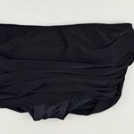 Norma Kamali Black 2 Piece Swim Suit Bikini Set Halter Top Ruched Skirt Bottom Photo 4