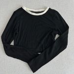 Black Ribbed Long Sleeve Size 2 Photo 0