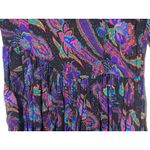 Vintage Pier 1 Passports Paisley Maxi Dress Women S Dark Academia Pleated Grunge Purple Photo 4
