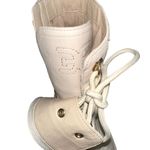Sam Edelman Lue Ivory Leather Combat Boots 9.5 Photo 4