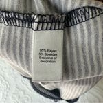 DKNY  Y2K Striped Babydoll Tank Top. Size: Medium. Navy and White. Photo 4
