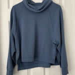Old Navy Blue Turtleneck Cropped Sweater Photo 0