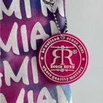 Robin Ruth Miami Pink Blue Canvas Graffiti Crossbody Bag Photo 5