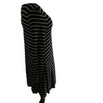 Old Navy , Women’s Large Black & White striped, stretchy,‎ long sleeve dress Photo 1
