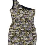 ZARA One Shoulder Ruched Mini Dress Photo 3