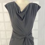 Michael Kors Women's Cap Sleeve Knot Waist Cowl Neck Mini Black Dress Size XS Photo 1