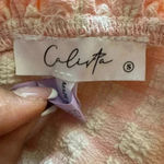 Calixta Gorg Pink Plaid Ruffle Dress Size Small .#87 White Photo 14