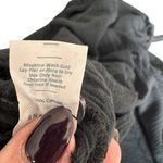 Marine layer - Erin Shirt Dress Black Crinkle Cotton Midi Sz L Photo 7