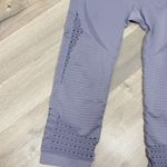 Gymshark Energy Plus Seamless Perforated Crop Leggings Purple Medium Photo 4