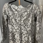 Calvin Klein VTG x Bergdorf Goodman FW 1991 Iconic Silver Metallic Mini Dress 4 Photo 6