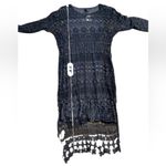 XCVI  NWT Fonda Lace Crochet Midi Dress‎ Women’s Size Small Blue Boho Style READ Photo 13